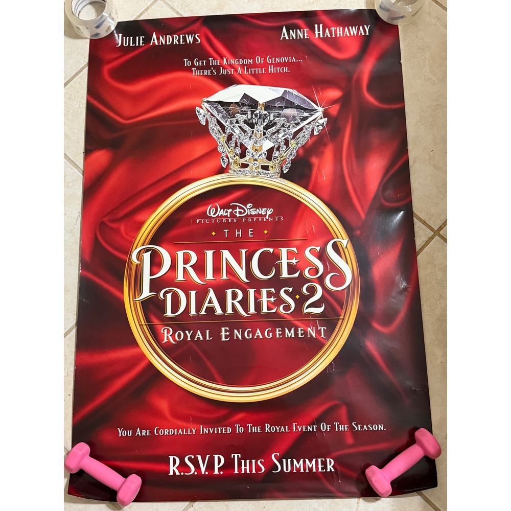 Disney The Princess Diaries 2 Royal Engagement Original Movie Poster 27x40 DS